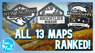 Ranking ALL 13 Maps In theHunter  Call of the Wild [upl. by Hafeetal]