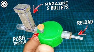 DIY Toy Gun  Bottle Cap Shooter With Magazine [upl. by Airamas]