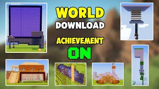 Minecraft 121 survival world download  Download map survival Mcpe 121  Mcpe world download [upl. by Lewse]