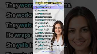 Daily English Conversation Practice Master Action Verbs learnenglish [upl. by Akenna]