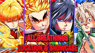 Wisteria 2  All Breathing Styles FULL SHOWCASE amp LOCATION [upl. by Eceinart519]