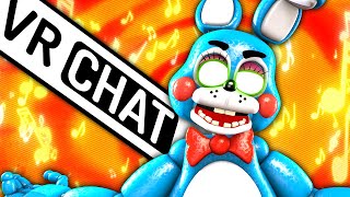 TOY BONNIE Hops on VRCHAT FNAF VOICE TROLLING [upl. by Sirenay737]