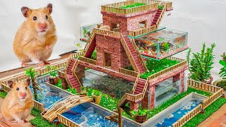 Build Hamster Maze  DIY Mini Brick Hamster House [upl. by Llerdnek955]