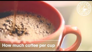 How Much Coffee Per Cup Measuring the Coffee To Water Ratio [upl. by Cobb]