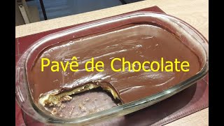 Receita fácil de pavê de chocolate e biscoito champagne [upl. by Audri964]