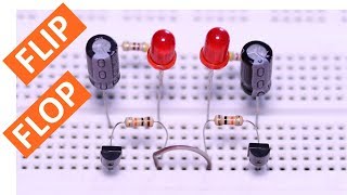 FLIP FLOP LED Flasher Circuit Using Transistor BC547 Breadboard Tutorial [upl. by Otnicaj]