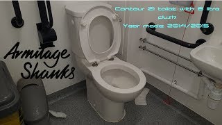 Armitage Shanks Contour 21 toilet flushing 6 litres at Morrisons Port Talbot [upl. by Solrak]