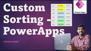 Custom sorting in PowerApps  Sort on Choice column  PowerApps  Power Platform for Beginners [upl. by Srednas]