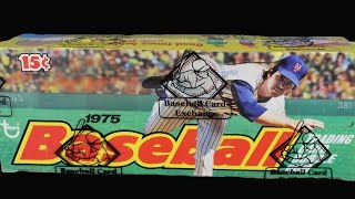 1975 Topps Baseball Wax Pack Box Opening Break Sealed Case MINT Sports Cards George Brett ROOKIE [upl. by Cathyleen]