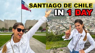 ONE DAY in SANTIAGO DE CHILE GUIDE  What to do What to see What to eat [upl. by Mavilia]