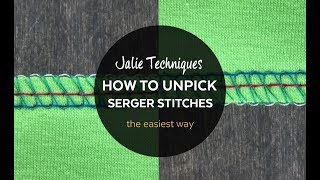 How to Unpick Serger Stitches  THE EASIEST WAY [upl. by Mundt]