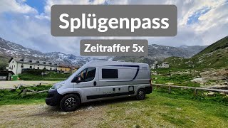 Splügenpass im Zeitraffer  Mit dem Kastenwagen von MontesplugaItalien nach SplügenSchweiz 4K [upl. by Popele495]