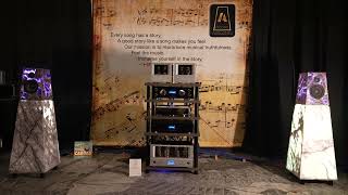 Acora Acoustics SRB1 Loudspeakers in Amethyst  VAC Amps  AXPONA 2024 [upl. by Anaitsirk780]