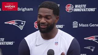 Jacoby Brissett quotI just go out there and do my jobquot  Patriots Press Conference [upl. by Toiboid]