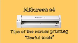 Digital Screen Maker【MiScreen a4】Tips of the screen printing quotUseful toolsquot〈RISO〉 [upl. by Alac918]