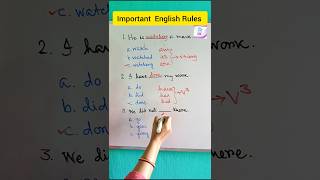 Important grammar rules📚grammar shorts shortsvideo shortsfeed education EnglishLearningwithMK [upl. by Drofkcor]