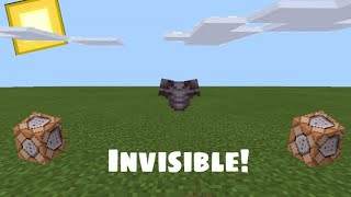 ✓How To Make An Invisible Armor Stand  Command Block  Minecraft PE [upl. by Sergias]