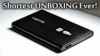 Logilink SSD Enclosure USB 30  Shortest UNBOXING Ever [upl. by Richards]