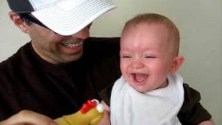 Baby Laughing HystericallyRubber Chicken [upl. by Verda]