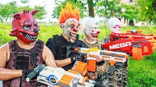 NERF WAR  Special Task SWAT Warriors Nerf Guns Fight Criminal Group Mask Bandits [upl. by Niwri]