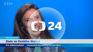 Eva Adamczyková hostem Interview ČT24 [upl. by Aileno]