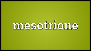 Mesotrione Meaning [upl. by Eciened]