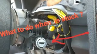 How to remove stuck ignition switch  ignition barrel [upl. by Ortensia]