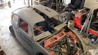 Body Mounting Progress K20 MR2 VW Bug Part 12 [upl. by Airottiv895]