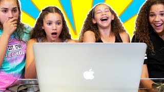 Reacting To Our FIRST Original Music Videos Haschak Sisters [upl. by Zeiler]