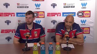 Press Conference Bruton and McCarron vs South East Melbourne [upl. by Arbe]