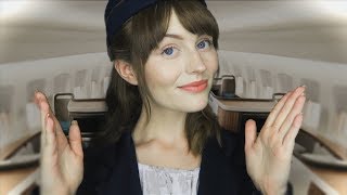 ASMR First Class Flight Attendant Roleplay  Personal Attention [upl. by Ruben]