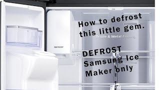 Defrost your Samsung fridge Ice Maker only [upl. by Nosliw]