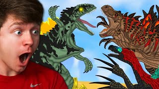 Reacting to DINOSAUR GODZILLA FUSION BATTLES Crazy [upl. by Ricca]