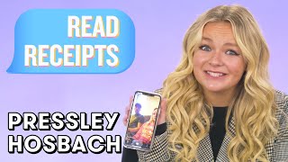 Dance Moms Star Pressley Hosbach Talks Performing with Justin Bieber  Read Receipts  Seventeen [upl. by Hut]