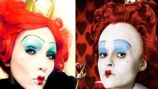 Queen of Hearts Alice In Wonderland Makeup by kandee  Kandee Johnson [upl. by Mariele]