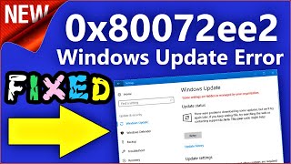 0x80072ee2 Windows 10 Update Error Fix  How to Solve 0x80072ee2 Error Quickly [upl. by Suez269]