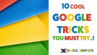 10 Google Tricks You Must Try for FUN [upl. by Colene128]