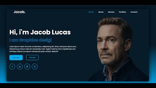 Animated Portfolio Website Using HTML amp CSS  FREE SOURCE CODE 😎 [upl. by Lubet460]