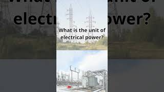 What is the Unit of Electrical Power [upl. by Notyard399]