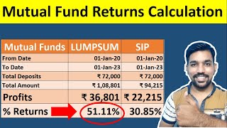 Mutual Fund Returns Calculation  SIP vs Lumpsum Which is Better EXPLAINED [upl. by Airal819]