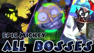 Epic Mickey All Bosses  Boss Fights Wii [upl. by Desdamona574]