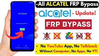 Alcatel Frp Bypass 2024 Without PC  Unlock All Alcatel Frp Google Account Setup Offline Not Show [upl. by Moon892]