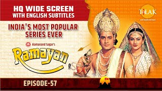 Ramayan EP 57  अंगद की चुनौती  HQ WIDE SCREEN  English Subtitles [upl. by Garlanda]