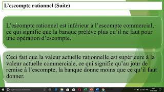 Mathématique financière  Escompte rationnel [upl. by Leftwich]