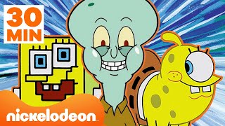 Губка Боб  30 минут лучших трансформаций Губки Боба  Nickelodeon Россия [upl. by Nilyarg]