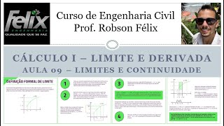 Aula 09 Cálculo 1  Introdução a Limite e continuidade parte 13 [upl. by Seiden]