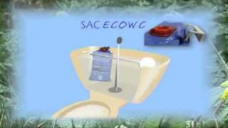 Sac écoWC économiseur deau pour réservoir toilettes  Economies deau WC [upl. by Anifares]