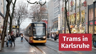 Tram and Light Rail in Karlsruhe Germany [upl. by Garlanda]