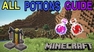 How to make all potions in minecraft 120  All potions guide in minecraft  Ultimate potion guide [upl. by Sontich]