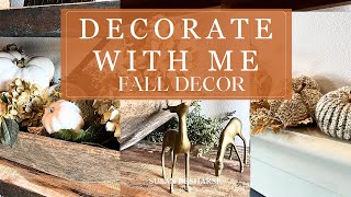 FALL HOME DECOR  DECORATE WITH ME  FIREPLACE DECORATING IDEAS [upl. by Harihat]